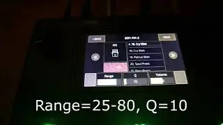 Снова о квакушке в Hotone Ampero One. Кручу параметры wah-эффекта  по просьбе зрителей.