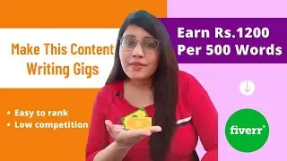 Content Writing on Fiverr 2022✍ ||  Fiverr Content Writing Gigs That Gives You Rs.1500/500 Words💰