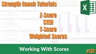 How to calculate Z-Score, T-Score, Sten and Weighted Scores in Excel