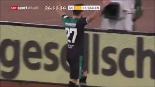 Albian Ajeti - always good for a last-minute goal. Vorrunde 16/17 FC St.Gallen 1879