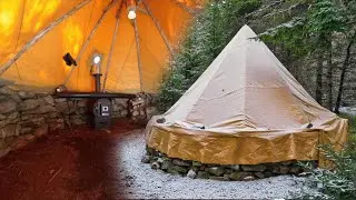Our Best Winter Camping Shelter - Start to Finish Build!