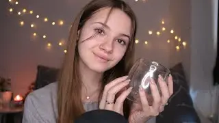 ASMR Tapping and Whispering | Glas, Metal, Book cover and more! 🤍