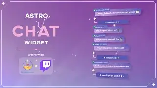 Astro - Chat Widget for StreamElements