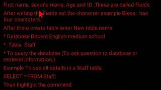 To query the database/the data inserted see the video