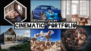 Cinematic 3D Portfolio ( 9 years of work in 1 video ) Blender Cycles.
