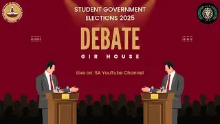 UHC 2025 ELECTION DEBATE | GIR HOUSE