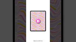 Psychedelic Patterns in Procreate Time Lapse  #procreate