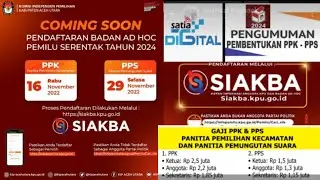 CARA MUDAH Daftar PPK & PPS Pemilu 2024 Di SIAKBA KPU | Gaji 2,5B | Dana OP Ratusan Juta