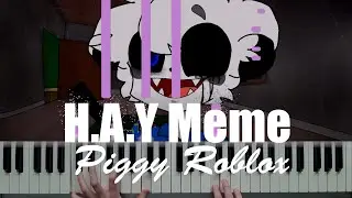 H.A.Y Meme | Piggy ROBLOX (Piano Cover)