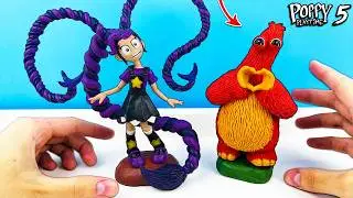How to Make Lily Lovebraids & Chum Chompkins Poppy Playtime Chapter 5 with Clay