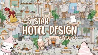 5 Star Hotel Design (FLOOR 1) 🏤🪵🧺 | Toca Boca | Toca Life World 🥨🥥