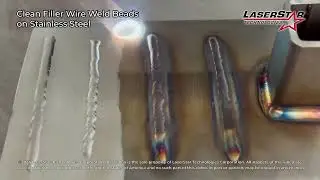 Clean Filler Wire Weld Beads on Stainless Steel