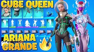 All NEW Leaked Skins & Emotes! (Ariana Grande & Cube Queen)