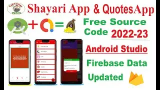 Shayari app With Firebase Data Free source code Android Studio 2022