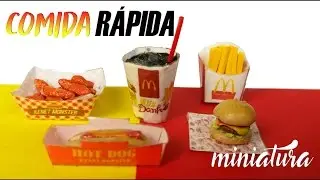 How To Make Fast Food For Dolls🍔🍟🌭 - Miniatures, Not Be Broken!