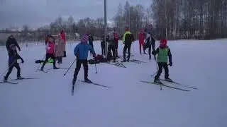 Рождественская тренировка на лыжедроме 7 января 2023 г в .Тихвин