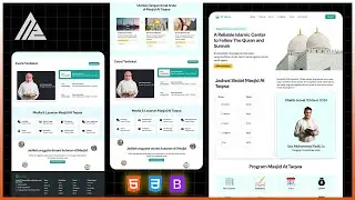 Bikin Website Masjid dengan Bootstrap 5 - 01 Navbar, Welcome