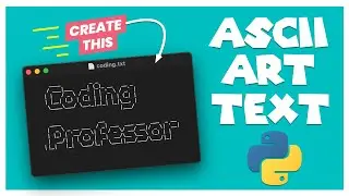 How to create ASCII art text in Python