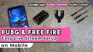 PUBG & FREE FIRE Live Stream Setup With Mobile & OBS | Stream PUBG & Free Fire Live from Mobile