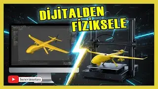 Bayraktar TB2 3D Modelleme ve 3D Yazıcıdan Çıktı Alma | 3D Modeling and 3D Printing | Turkish UAV