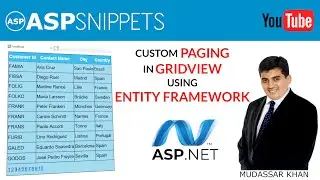 ASP.Net Entity Framework GridView Custom Paging tutorial