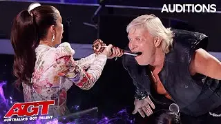 65-year-old Swallows A Sword... THEN Pulls A Car With His Mouth! | Australia's Got Talent 2022