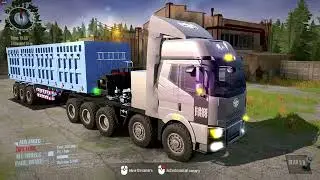 Spintires: MudRunner - FAW TRUCK 10X10 Towing a Truck through the Swamps 2022 MOD