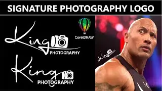 Photography Signature Logo Design In CorelDraw | CorelDraw Tutorial | KH_Graphics