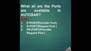Autosar Interview Questions 