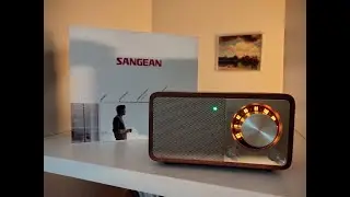 Sangean WR-7 Cherry / Portable FM & Bluetooth Radio with built in battery