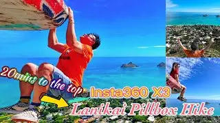 Lanikai Pillbox Hike | Hawaii Oahu Island No.1 best IG spot | 20mins to the top | Insta360 X3