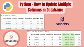 Python - How to Update Multiple Columns in Dataframe
