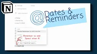 Notion Mention Dates & Reminders – Page View Shortcuts