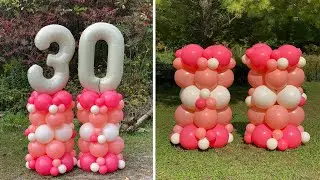 Balloon Stack Tutorial - 30th Birthday Balloons