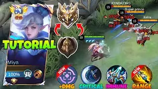 GLOBAL MIYA BEST HIGH DAMAGE BUILD & GUIDE TO RANK UP FASTER!!( 100% BROKEEEEEN)😯 - Mobile Legends
