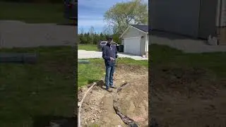 Installing 18ft round hardside above ground pool #shortsvideo #abovegroundpools #pool  #pooldesign