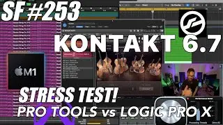KONTAKT 6.7 STRESS TEST - Track Count M1 Mac Mini BENCHMARK Pro Tools vs Logic Pro X [SF 