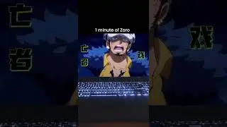 1 minute of Zoro