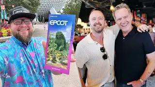 Hanging Out In EPCOT with Aaron Paul & Bryan Cranston From Breaking Bad | Dos Hombres Mezcal Dinner