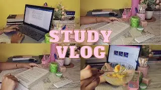 ONLINE FINAL EXAM PREPARATION ✨☕ STUDY VLOG 1