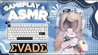 Roblox Evade | Unboxing Rainy 75 Pro Keyboard + Gameplay ASMR | Deep Thock & Soft #4