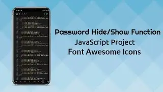 How to make Password hide and show system in JavaScript|JavaScript Tutorials|Font awesome |Js