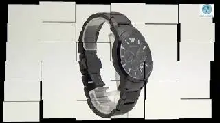 Armani Horloge AR2453 Zwart RVS