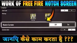 Work of notch screen in free fire | free fire notch screen setting | Use of free fire notch screen