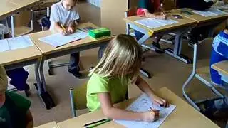 We werken rustig in een boekje ...