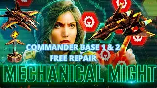 WAR COMMANDER - MECHANICAL MIGHT COMMANDER BASE 1 & 2 FREE REPAIR