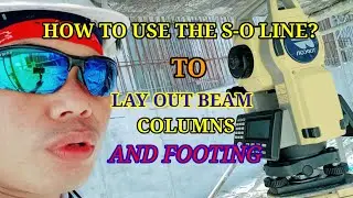 pano gamitin Ang S-O LINE sa pag lay out gamit Ang SOKKIA TOTAL STATION? column lay out beam lay out