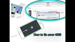 Fix iPhone 5 iTunes Error 4005 Restore Hardware Repair / исправление ошибок 4005