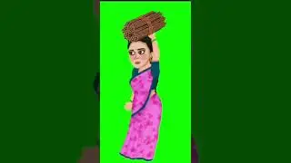 women greenscreen video