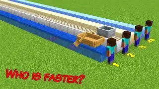 which one is the faster in Minecraft